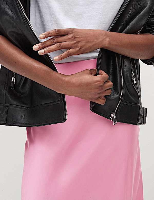 Satin Slip Skirt - US