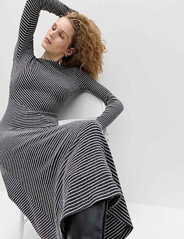 grey jersey dresses Layered Jersey Dress Grey/Anthracite main image 1