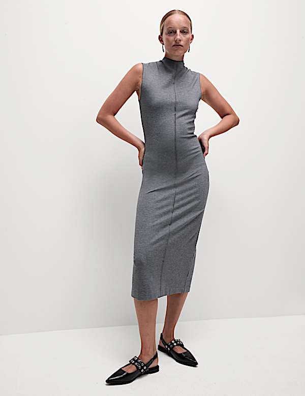 Ponte Midi Column Dress