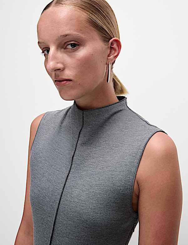 Ponte Midi Column Dress