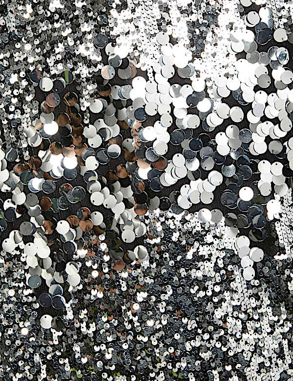 Midaxi-Bleistiftrock mit Pailletten - AT