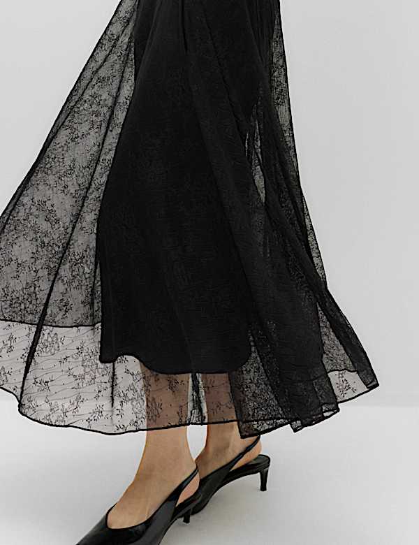 Lace Midaxi Skater Dress - JE