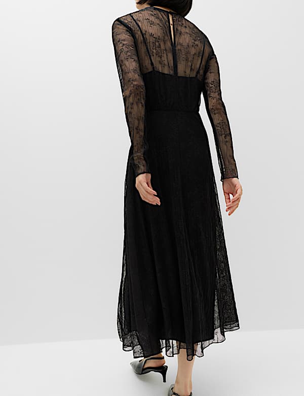 Lace Midaxi Skater Dress - JE