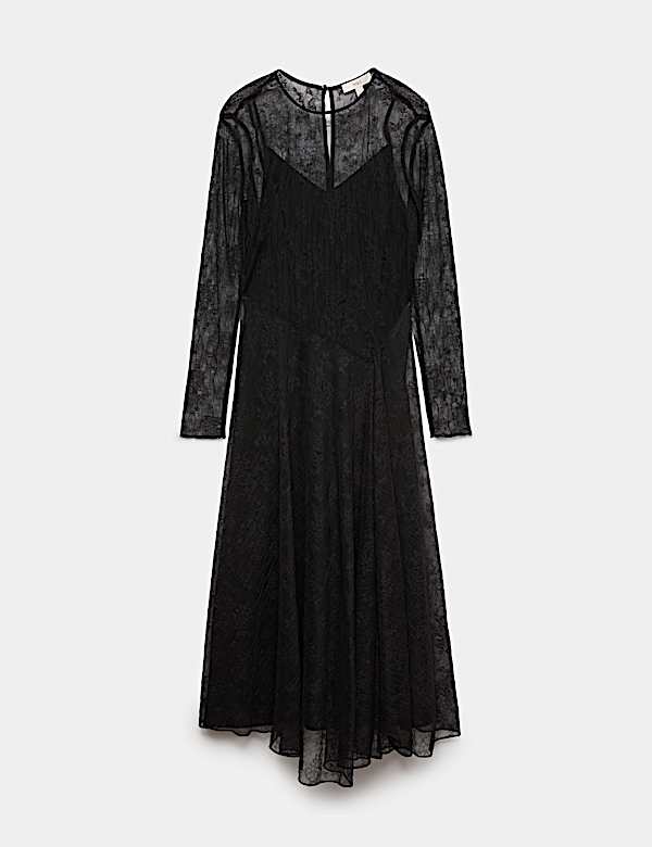 Lace Midaxi Skater Dress - JE