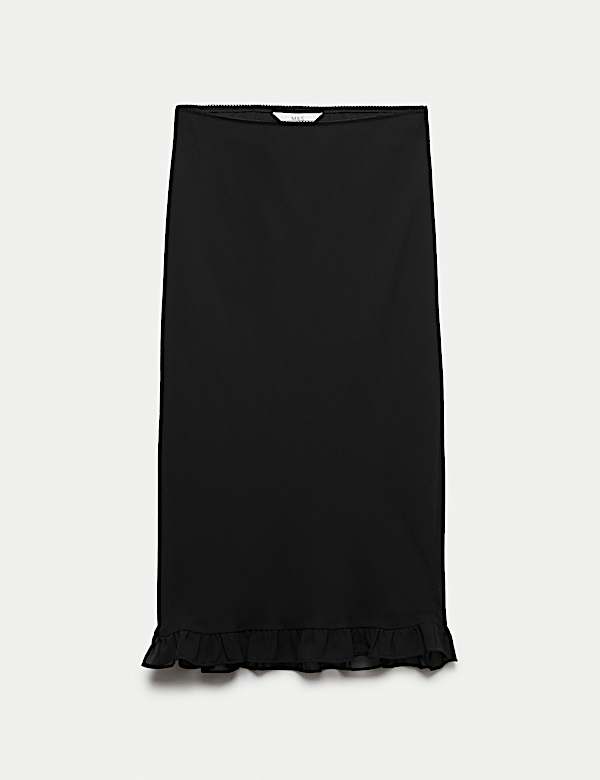 Chiffon Knee Length Slip Skirt - BE