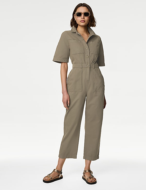 Celana Terusan Serbaguna Katun Murni Kancing Depan - ID