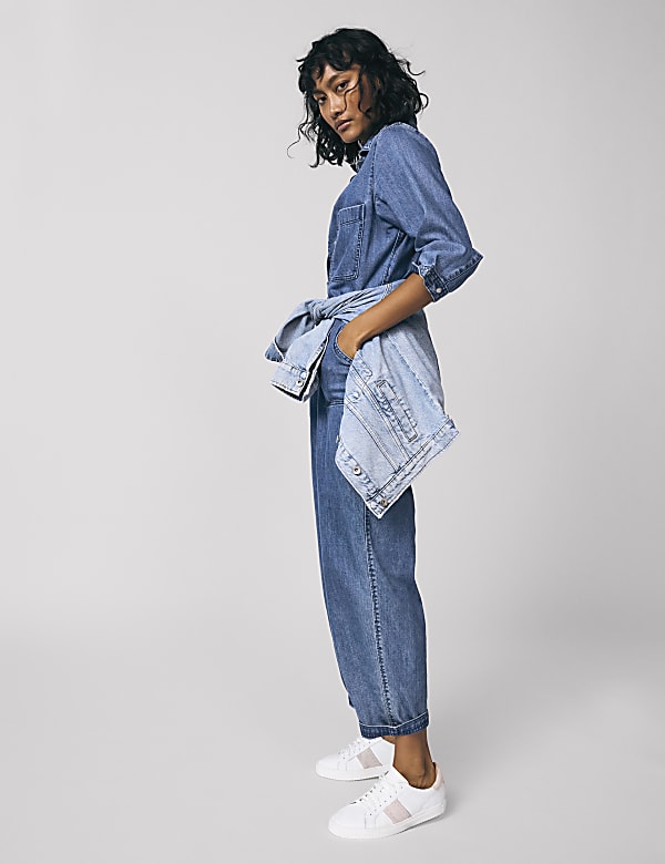 Marks and spencer denim jumpsuit store