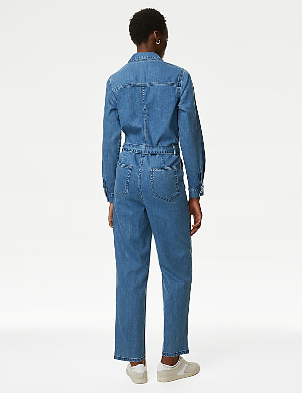 Denim Belted Jumpsuit - MX