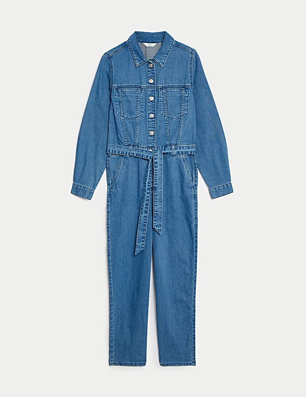 Denim Belted Jumpsuit - MX
