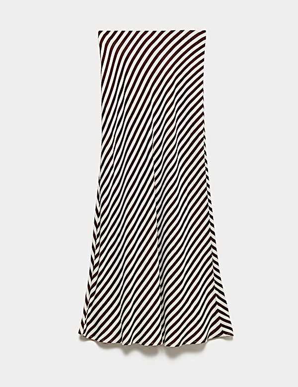 Printed Midi Slip Skirt - US