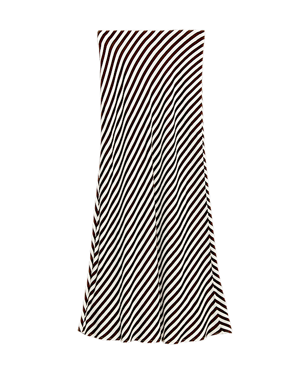 Printed Midi Slip Skirt