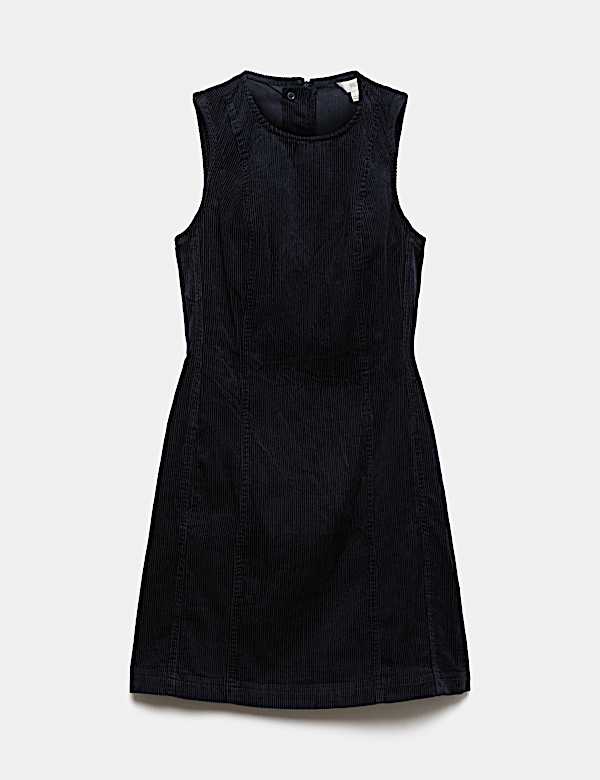 Cord Mini Shift Dress - AL
