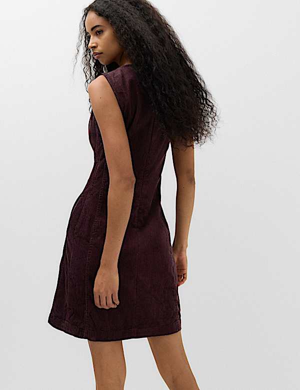 Cord Mini Shift Dress - BN