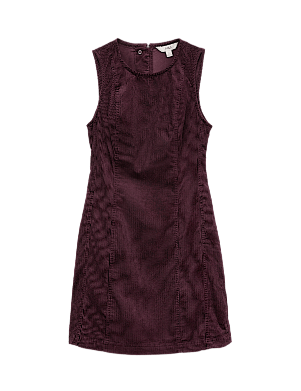 Cord Mini Shift Dress