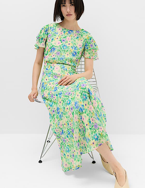 Floral Midi Tea Dress - US