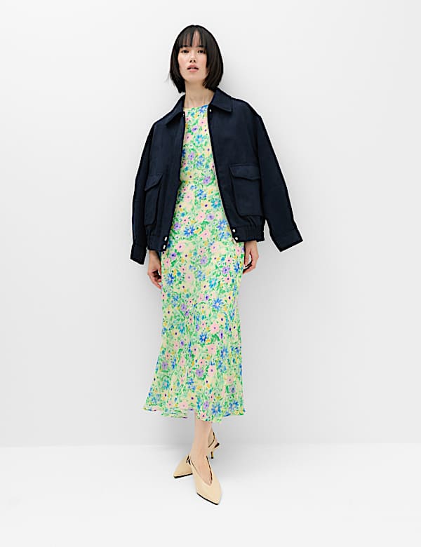 Floral Midi Tea Dress - US