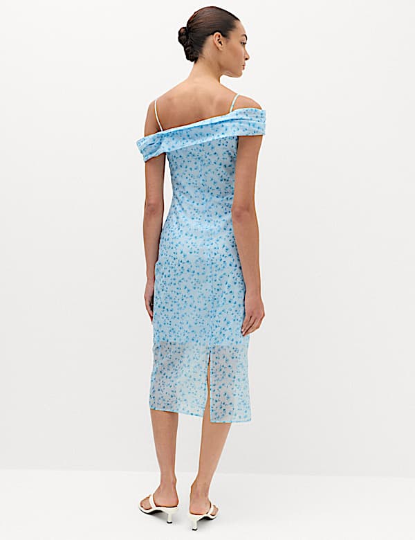 Lyocell Rich Floral Midi Dress - CA