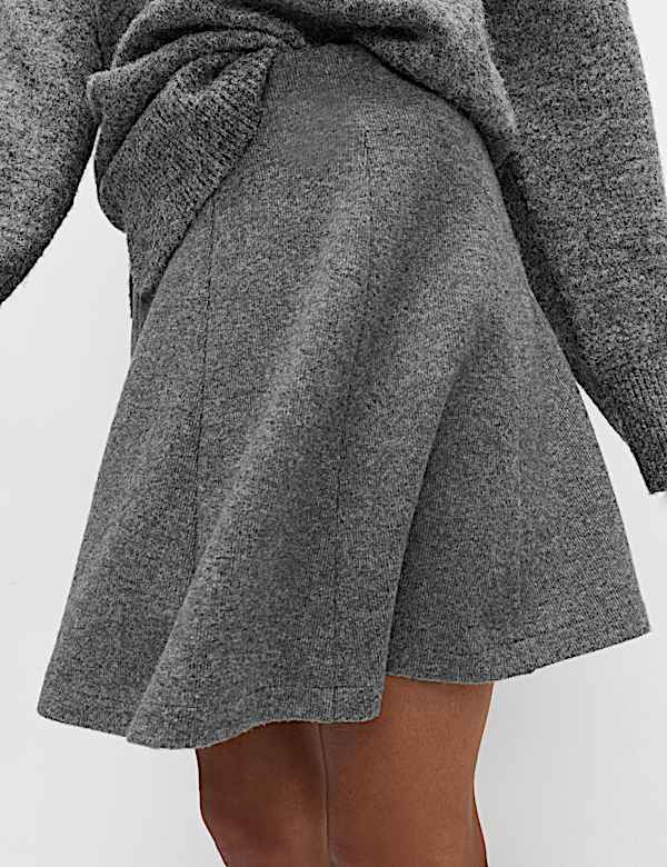 Jersey Seam Detail Mini Skirt - AT