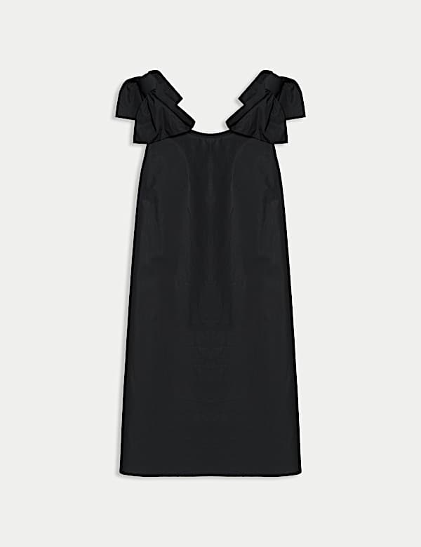 Pure Cotton Bow Detail Mini Column Dress - BE