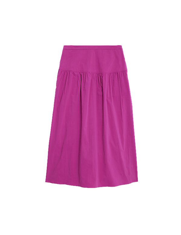 Cotton Rich Midi Circle Skirt