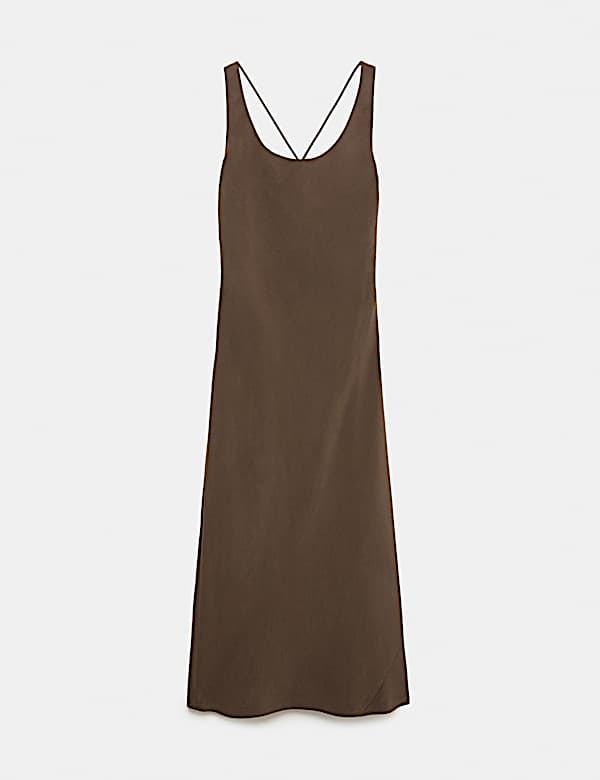 Fond de robe long &agrave; d&eacute;collet&eacute; rond - LU