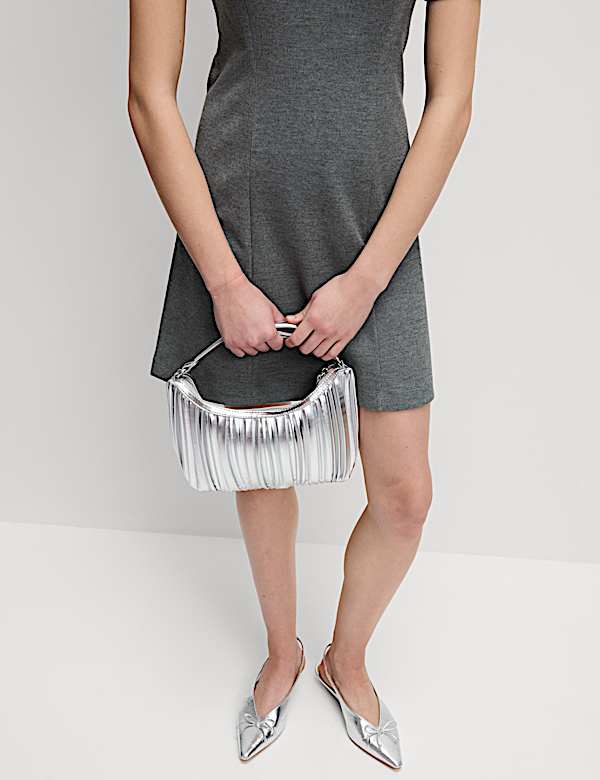 Jersey Round Neck Mini T-Shirt Dress - HR