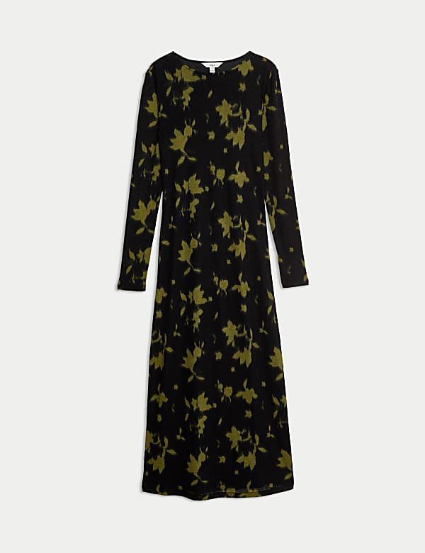 Jersey Floral Midaxi Column Dress - LT