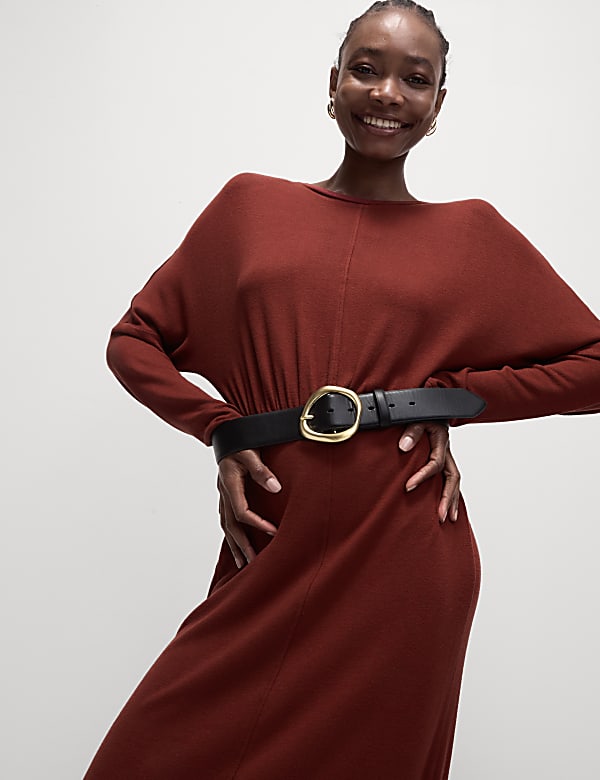 Jersey Midi Column Dress