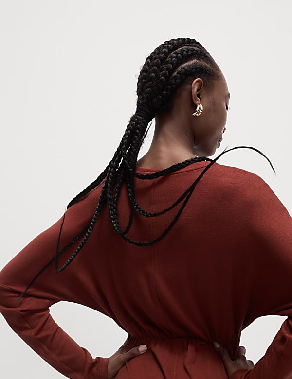 Jersey Midi Column Dress
