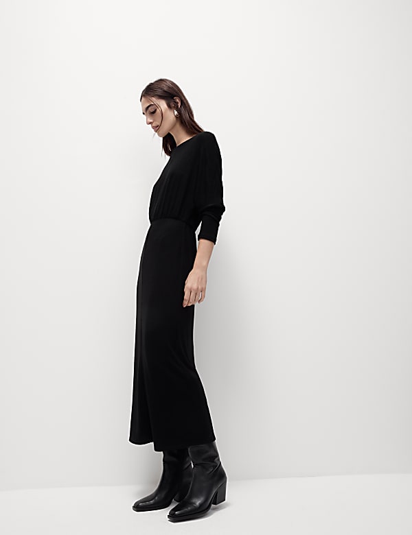 Jersey Midi Column Dress