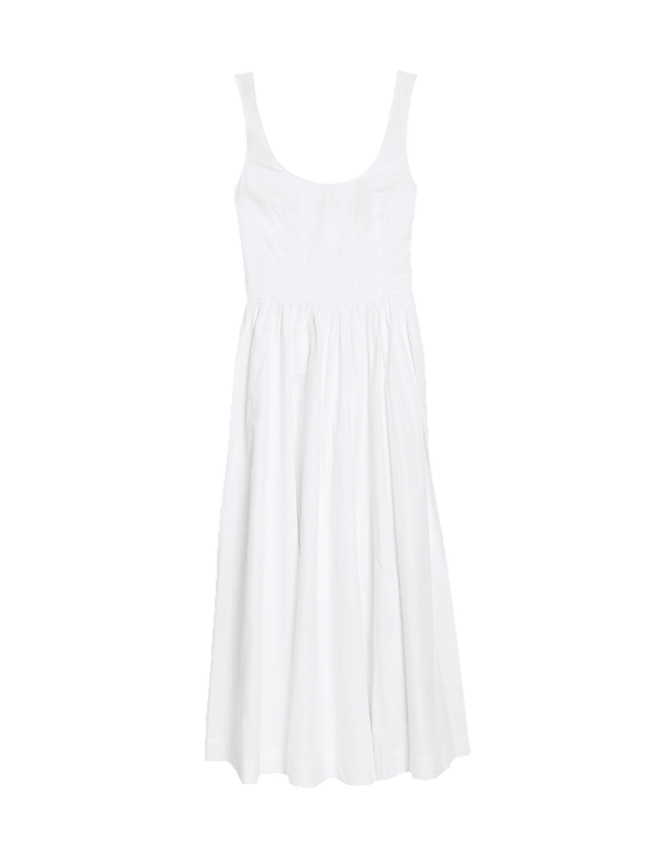 Pure Cotton Midi Cami Shift Dress