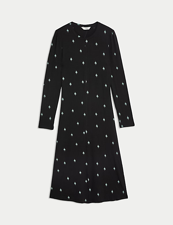 Jersey Printed Midi Column Dress - CH