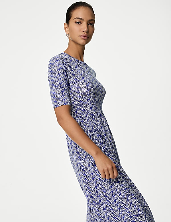 Blue jersey dresses top