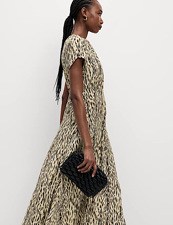 Printed Midaxi Tea Dress - KR