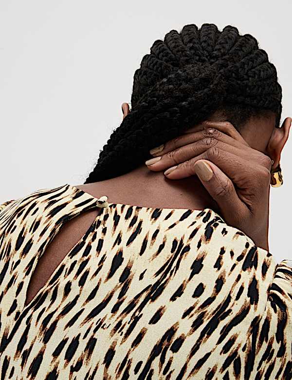 Printed Midaxi Tea Dress - KR