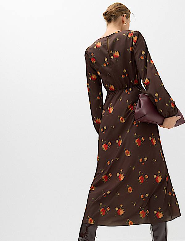 Floral Midi Tea Dress - UA