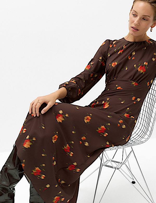 Floral Midi Tea Dress - UA