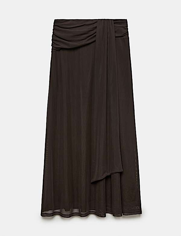 Mesh Midi A Line Skirt - CH