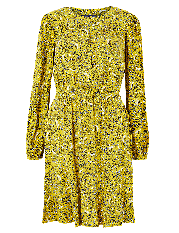 Ditsy Floral Waisted Mini Dress