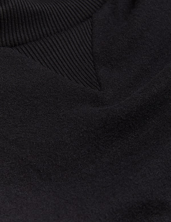 High Neck Knee Length Jumper Dress
