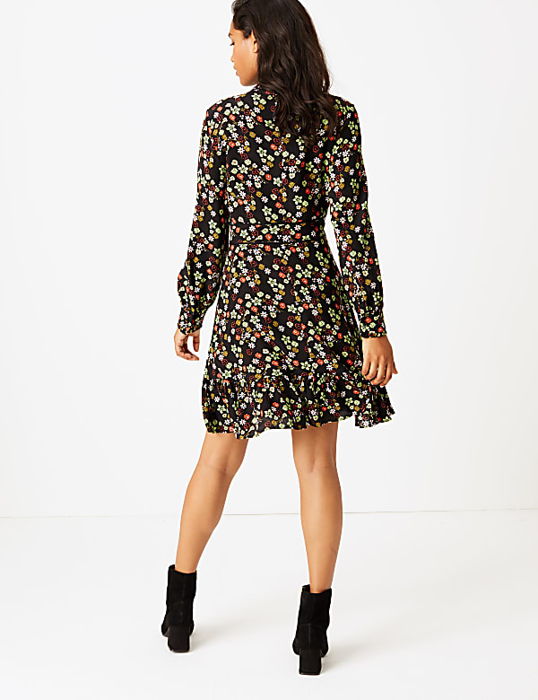 Floral Print Relaxed Mini Dress