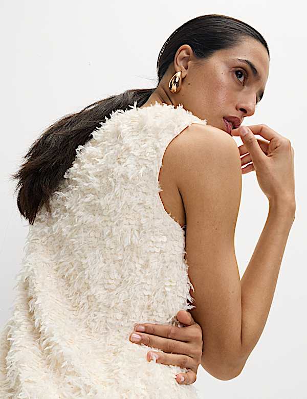 Embellished Mini Dress