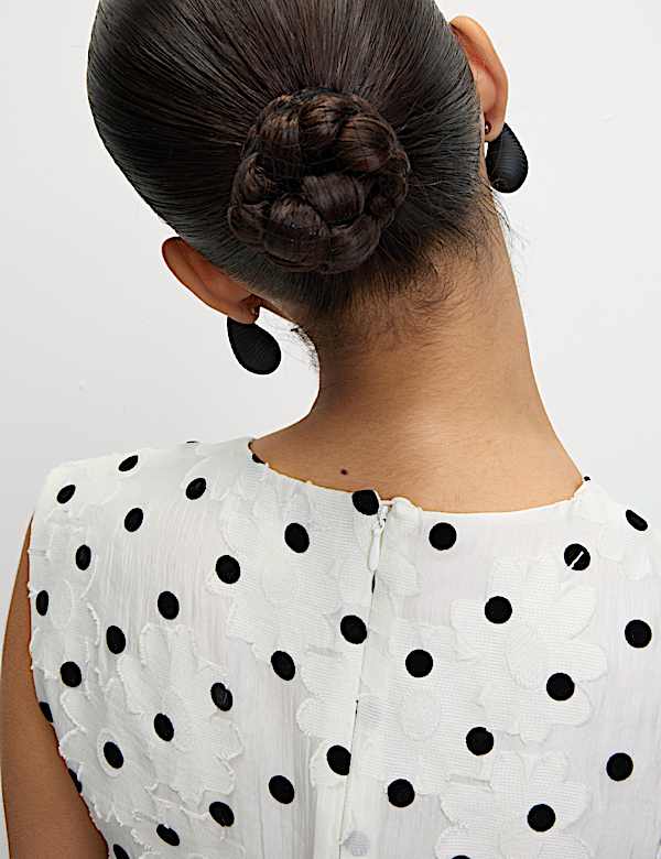 Polka Dot Mini Shift Dress - EE