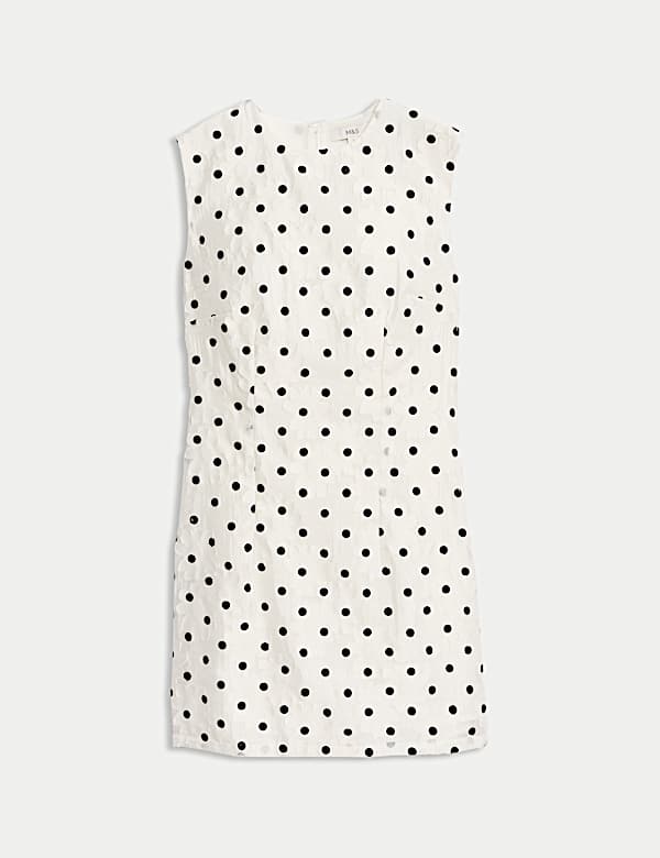 Polka Dot Mini Shift Dress - EE