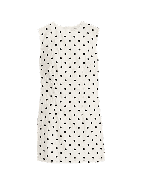 Polka Dot Mini Shift Dress