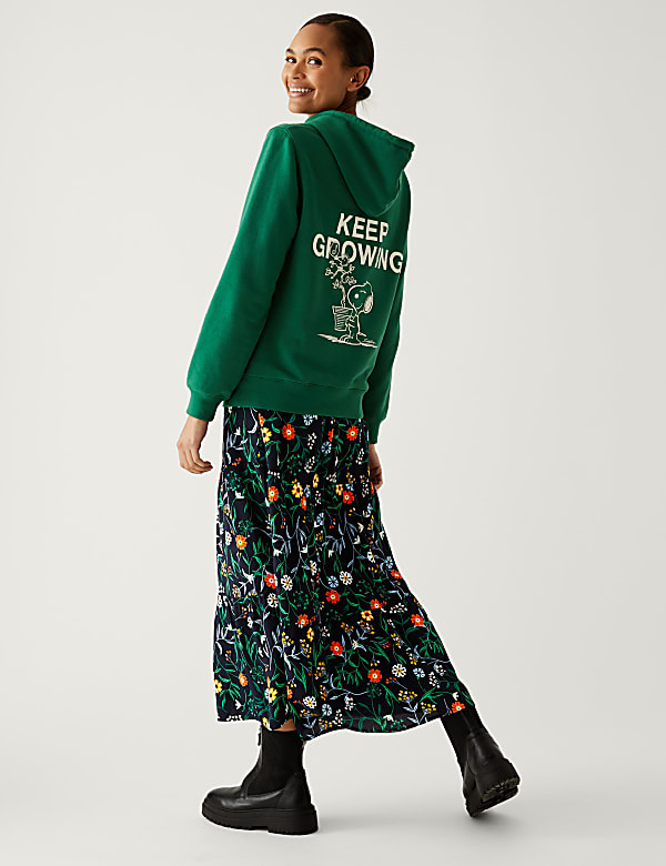 Floral V-Neck Midi Tiered Dress