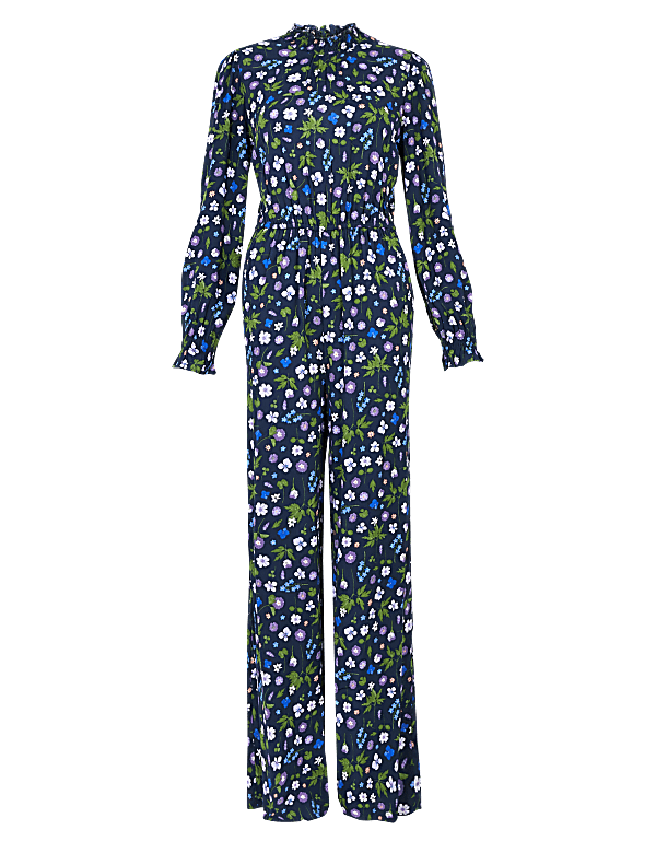 Buy Floral Print Waisted Jumpsuit at Marks Spencer