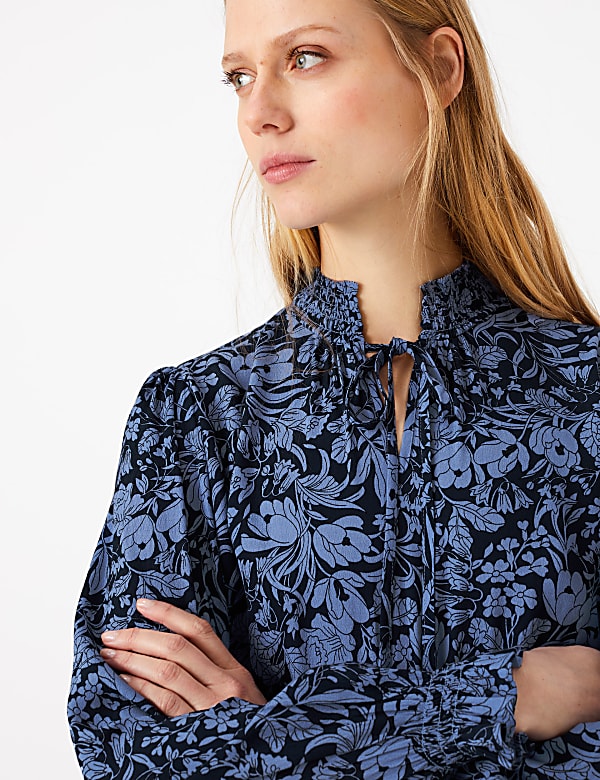 Floral Print Waisted Mini Dress