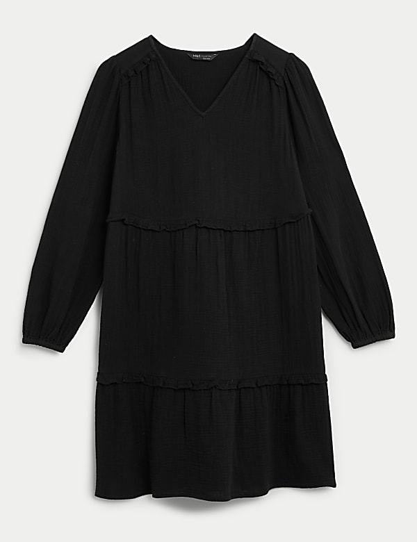 Pure Cotton Ruffle Mini Tiered Dress