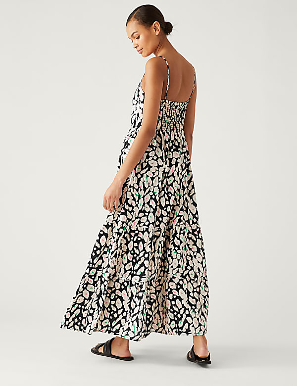 Pure Cotton Printed Midaxi Cami Dress